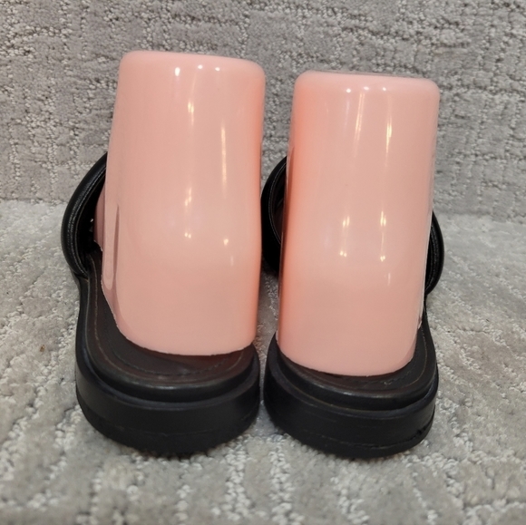 GIVENCHY G Logo Women's size 37 Black Slip On Leather Sandals - Picture 10 of 14